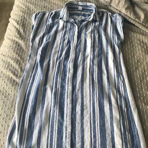 Stripe Button up dress